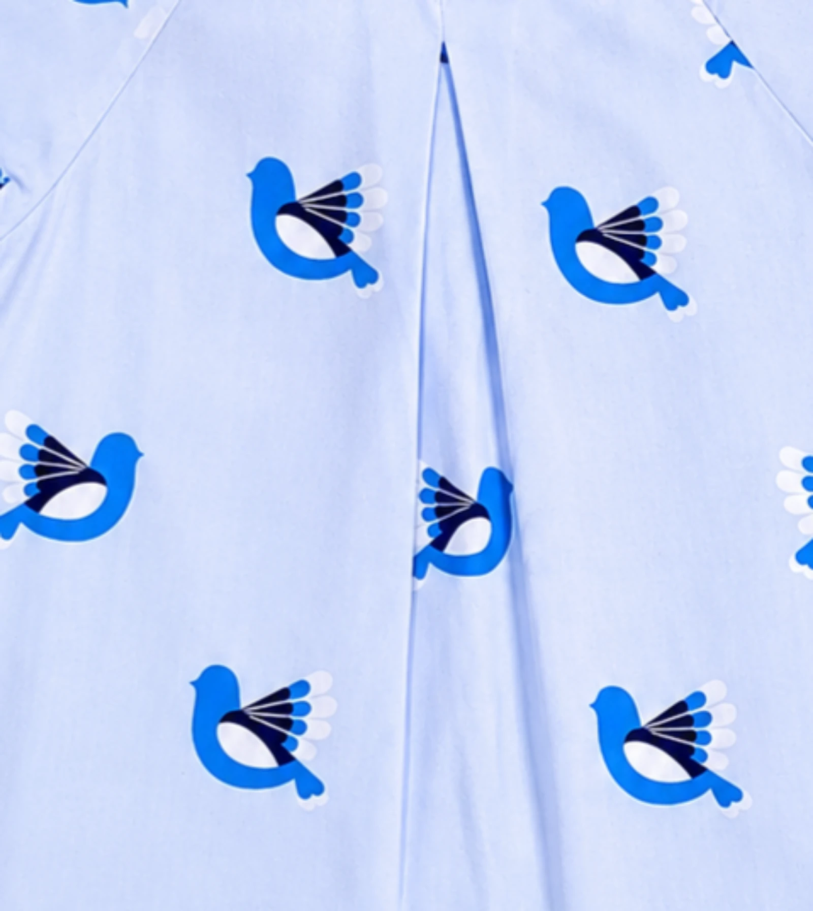 Blusa Jacadi Paris azul céu com estampa de pássaros 12 anos 👒 – photo 4